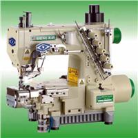 High Speed Cylinder Bed Interlock Stitch Machine With Top Feeder Left Hand Fabric Trimmer